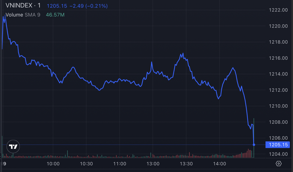 Cổ phiếu Quốc Cường Gia Lai bị bán tháo; VN-Index tụt về gần 1.200 điểm - 1