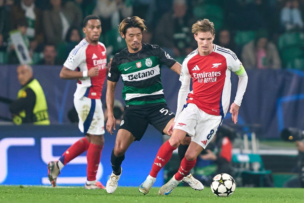 Không còn Amorim, Sporting Lisbon thua tan nát trước Arsenal - 2